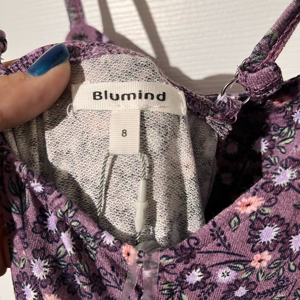 🌻🌻 3 for $30🌻🌻Floral Purple Kids Jumpsuit - Picture 5 of 7